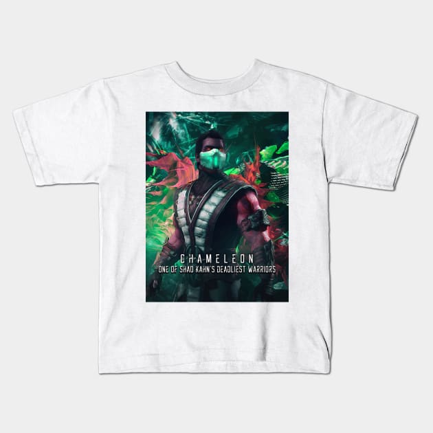 MK Chameleon Ninja Kids T-Shirt by syanart